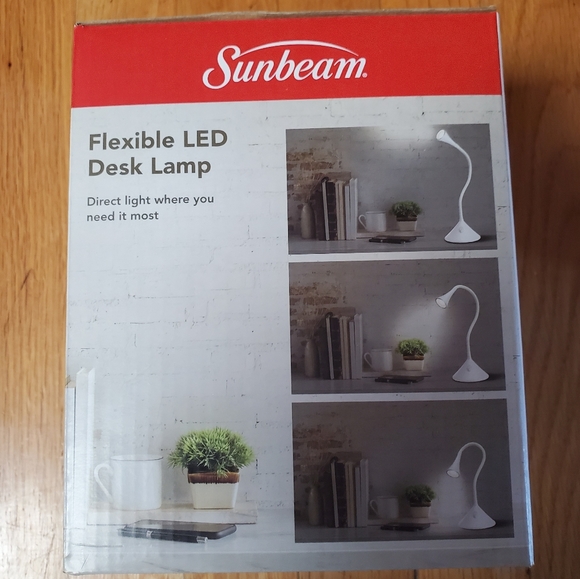 Sunbeam Office Sunbeam Flexible Led Desk Lamp In Black Or White